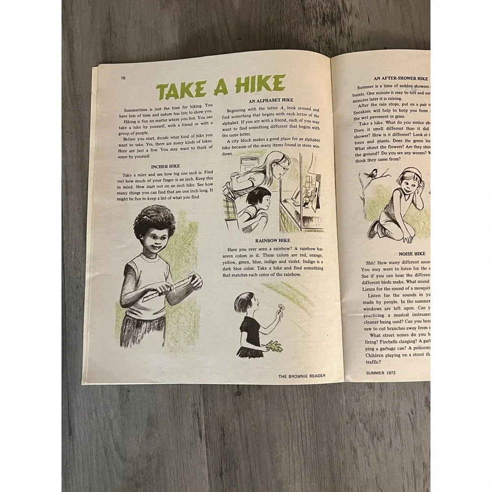 The Brownie‎ Reader for Brownie Girl Scouts of the USA Summer 1972 Vtg Magazine